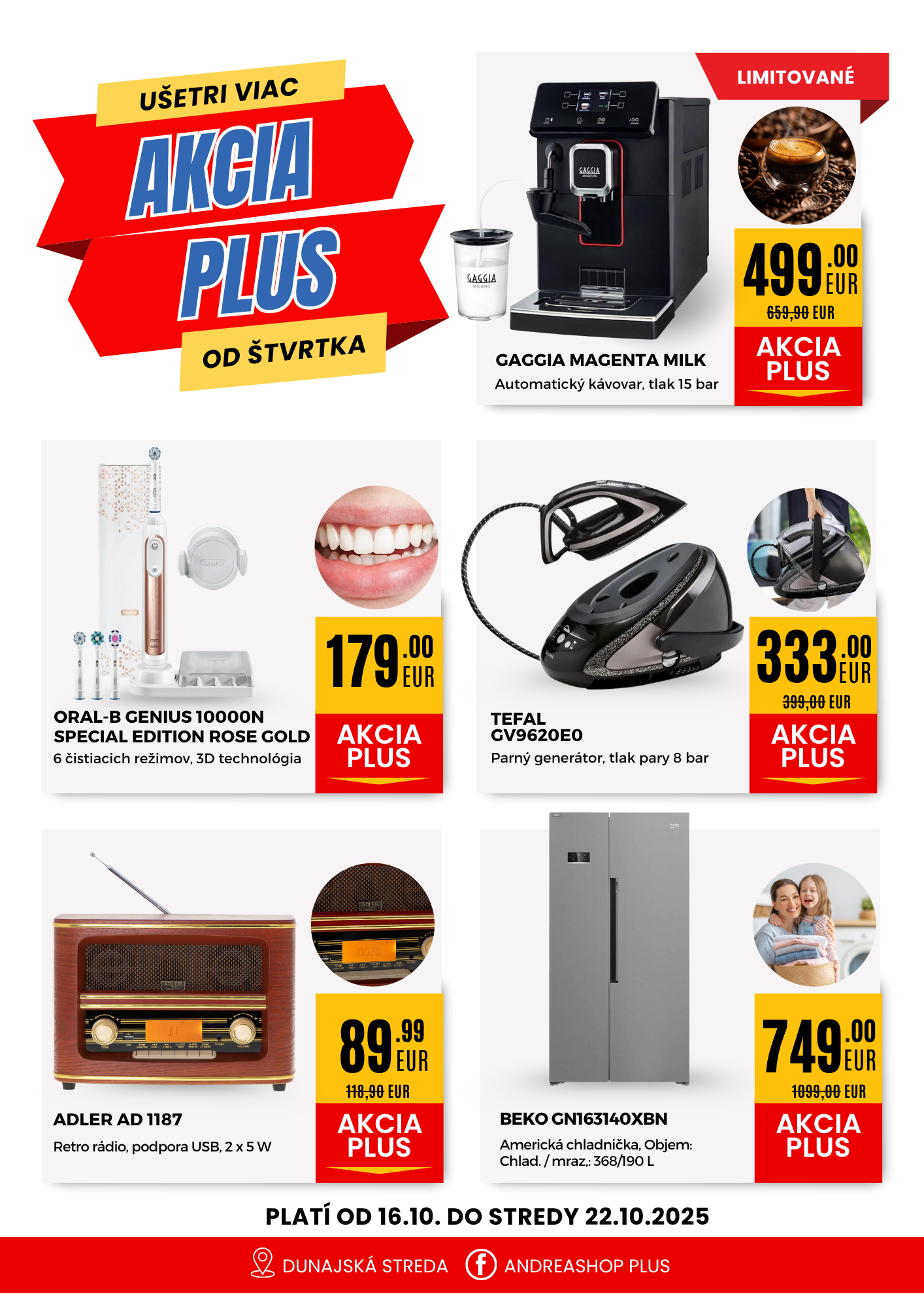 Akcia plus 16.10. - 22.10.2025