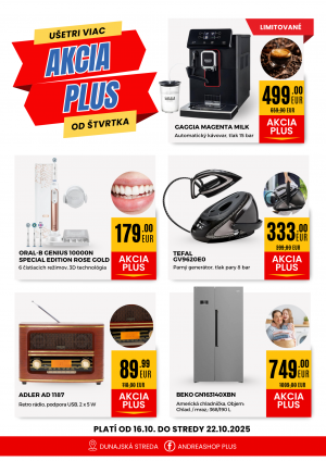 Akcia plus 16.10. - 22.10.2025